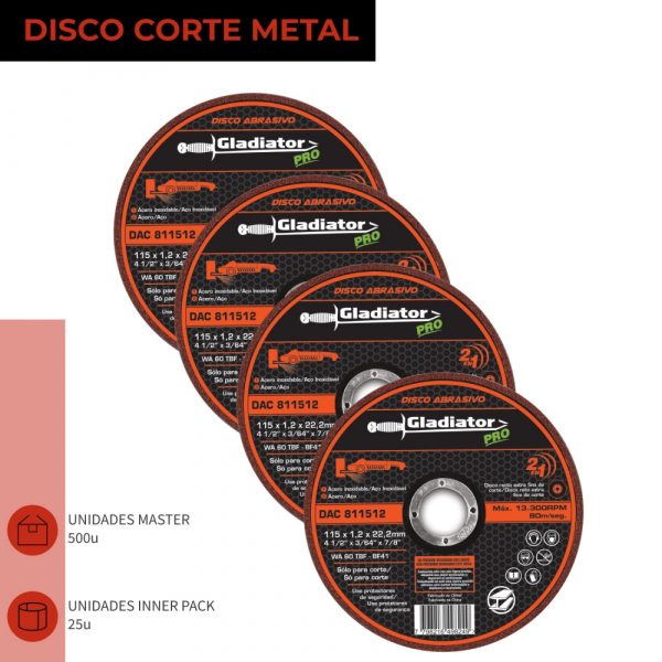 1612392906 44 600x600 - DISCO CORTE 4 1/2'; x 1.2mm METAL/INOX DAC 811512
