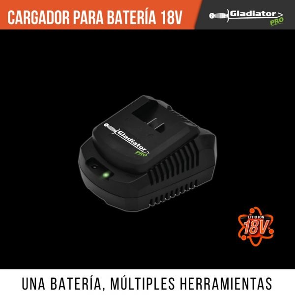 0212255402 44 600x600 - Cargador Para Bateria Gladiator 18V